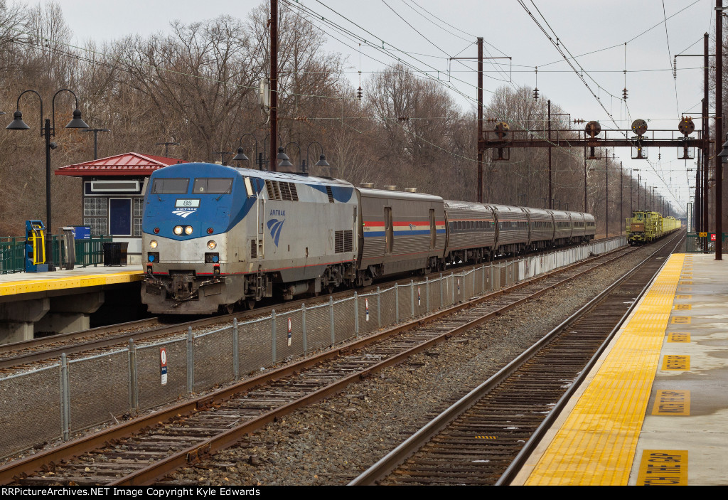 AMTK P42DC #85 on "Pennsylvanian" No. 43